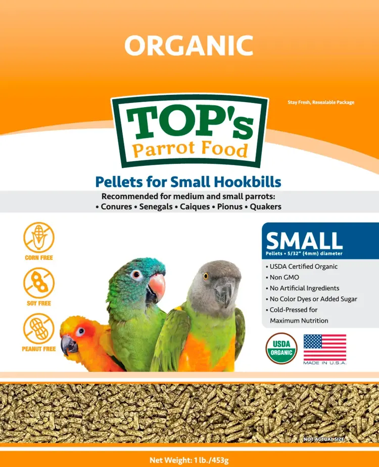 Totally Organics TOPS TOP's Small Parrot Pellets