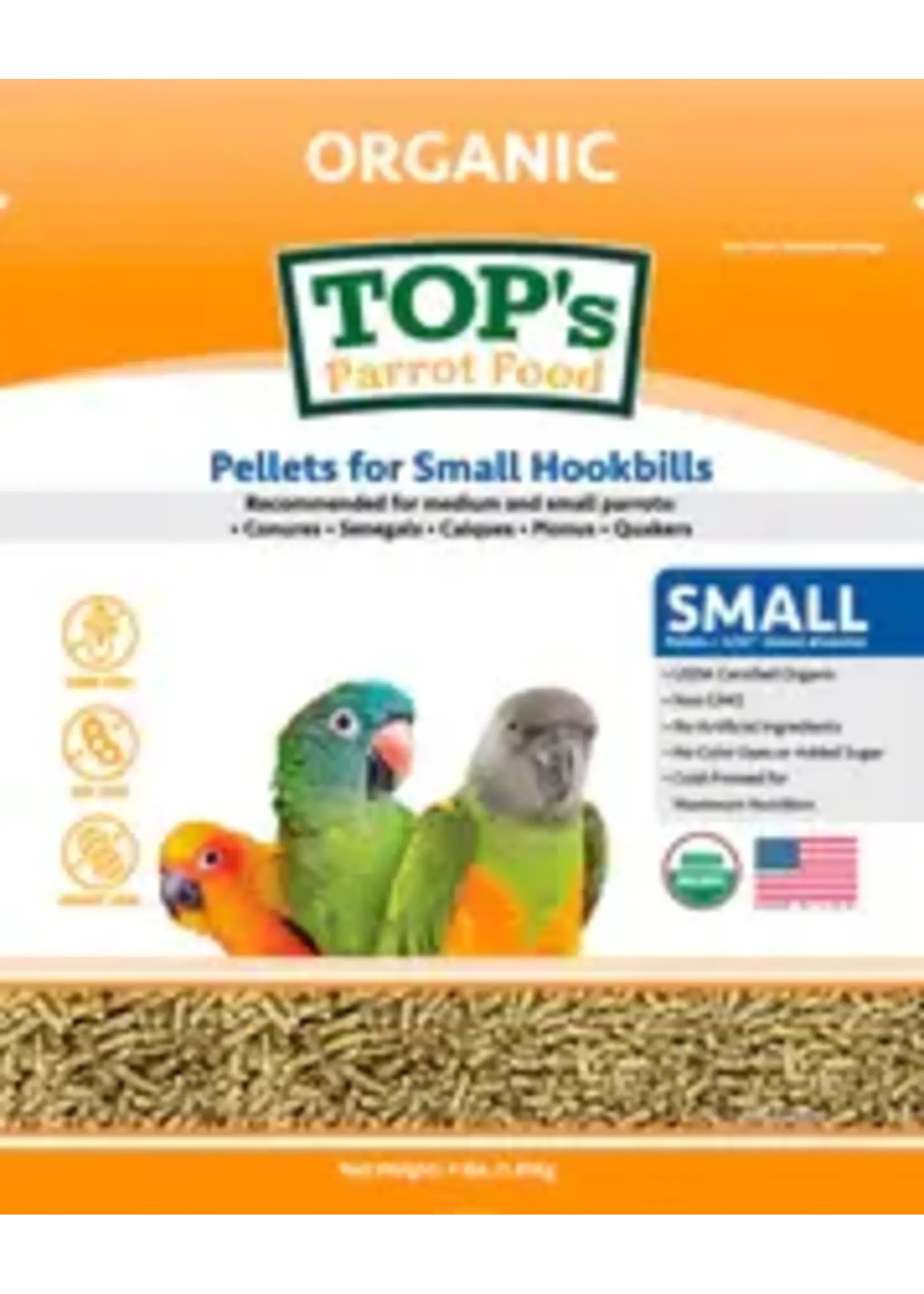 Totally Organics TOPS TOP's Small Parrot Pellets