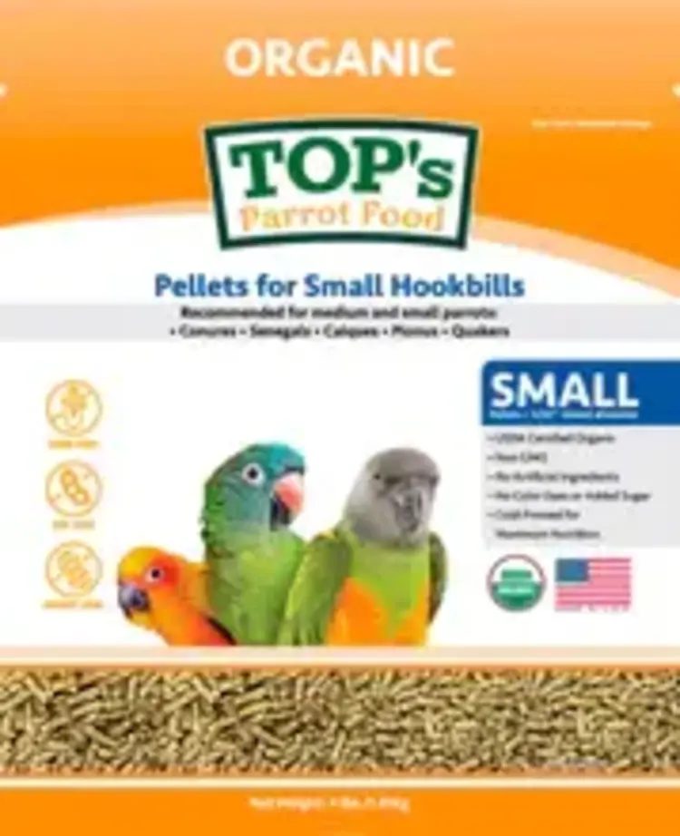 Totally Organics TOPS TOP's Small Parrot Pellets