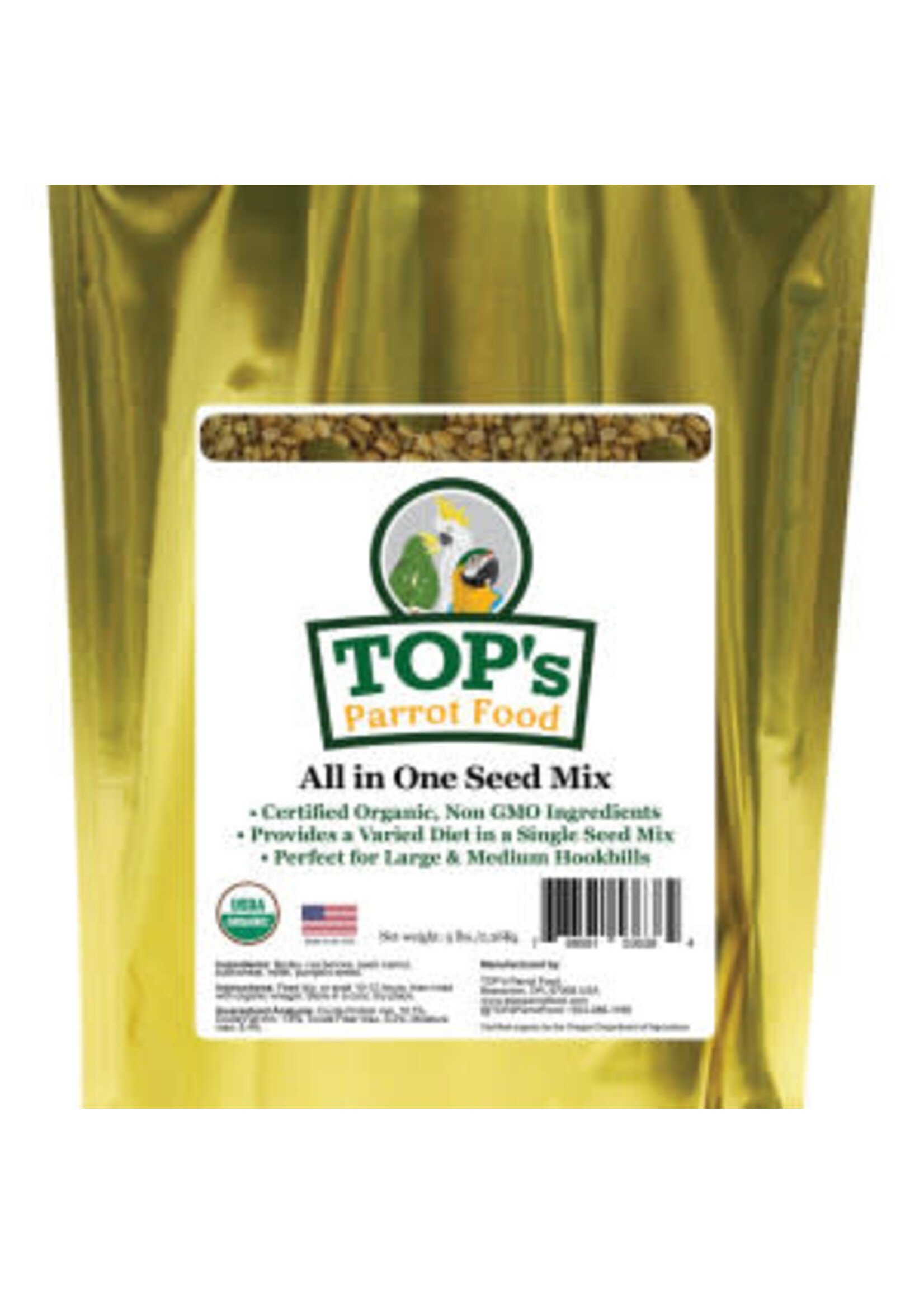 Totally Organics TOPS Top's All-in-One Seed Mix 5 LB Clearance