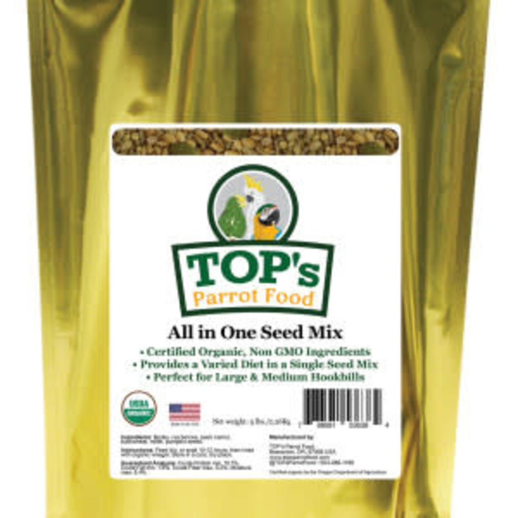 Totally Organics TOPS Top's All-in-One Seed Mix 5 LB Clearance