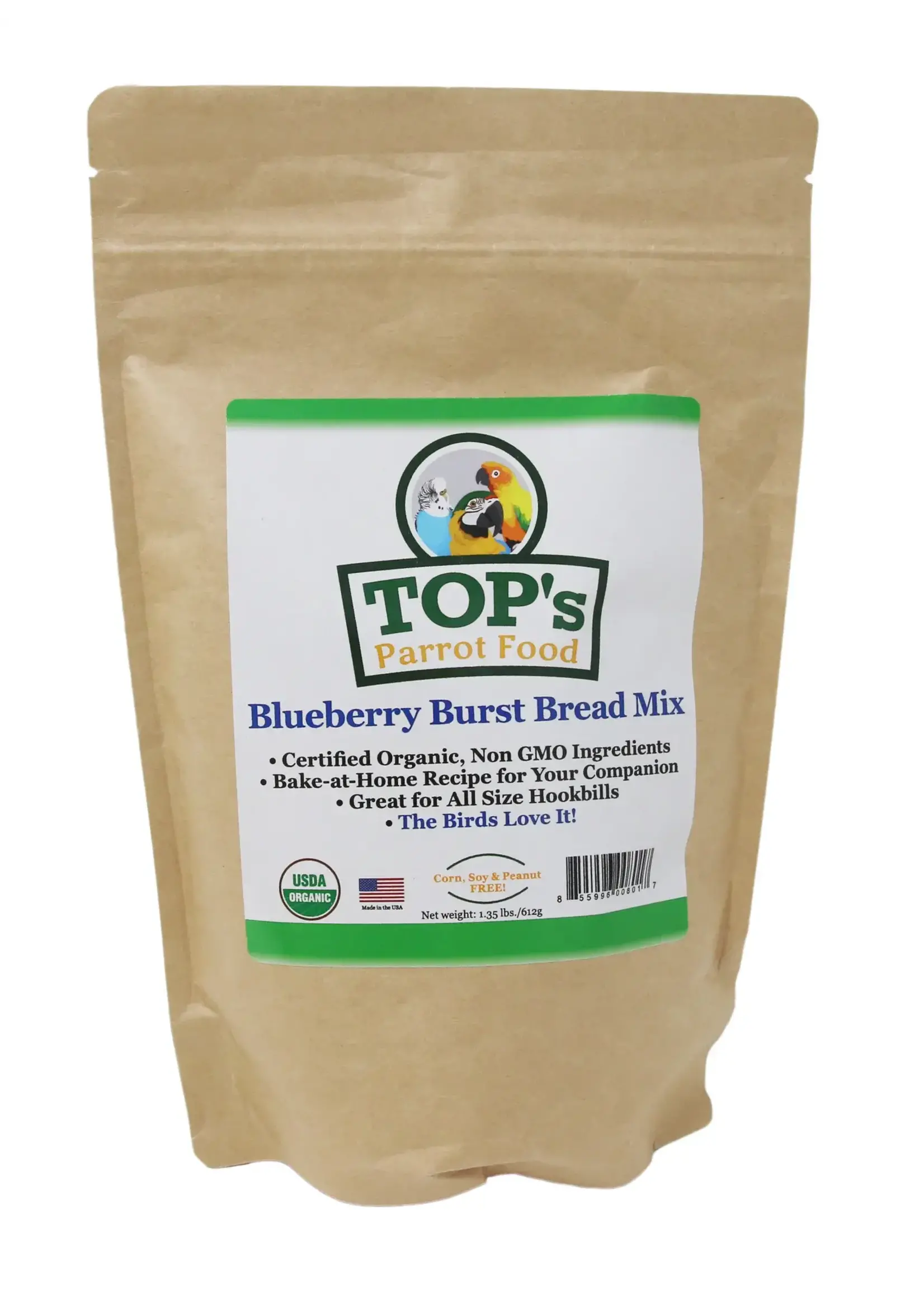Totally Organics TOPS Top's Premium Birdie Bread Mix Blueberry  Clearance