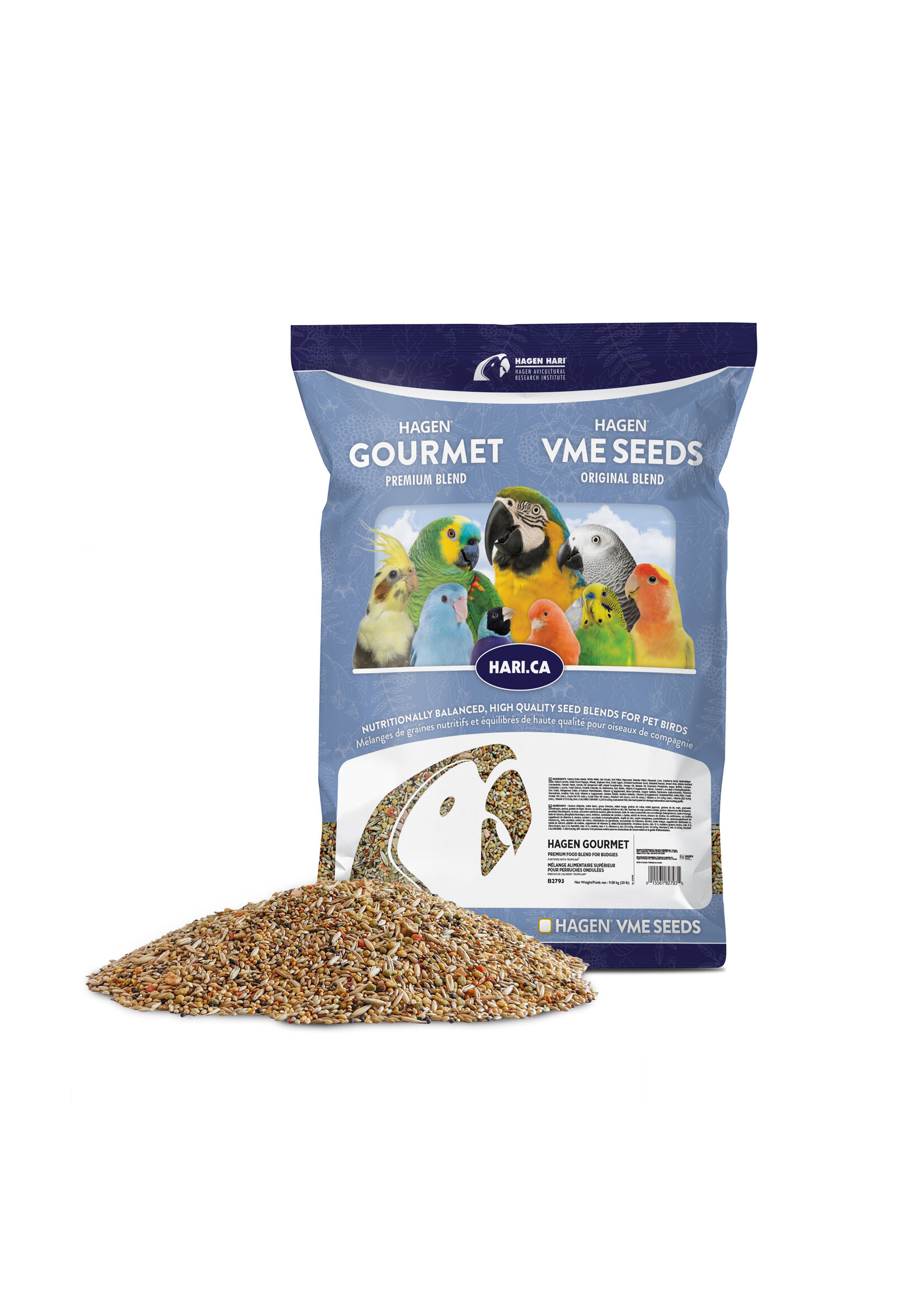 Hari HARI Gourmet Premium Seed Mix for Budgies - 9.1 kg (20 lb) B2793DU