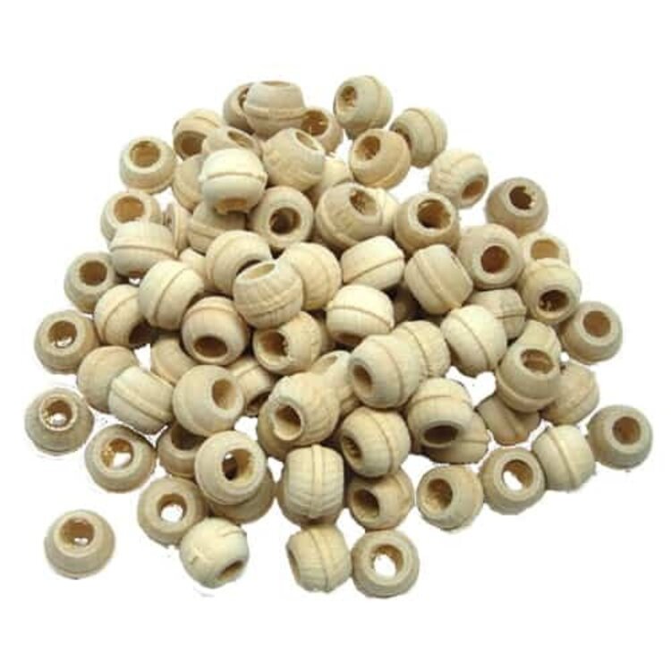 Snap Beads Natural 1/2″D (H1/4″) 200125N