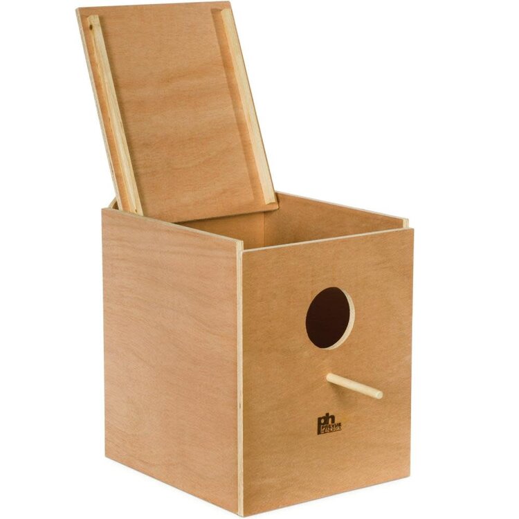 Prevue Hendryx PH \ Wood Nesting Box \ X-LARGE Inside \ Cockatiel