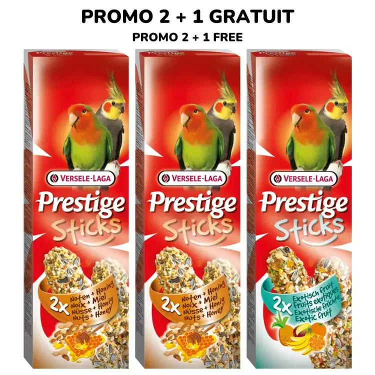 Prestige Versele Laga  PRESTIGE STICKS PARAKEET TRIPLE VARIETY PACK PROMO