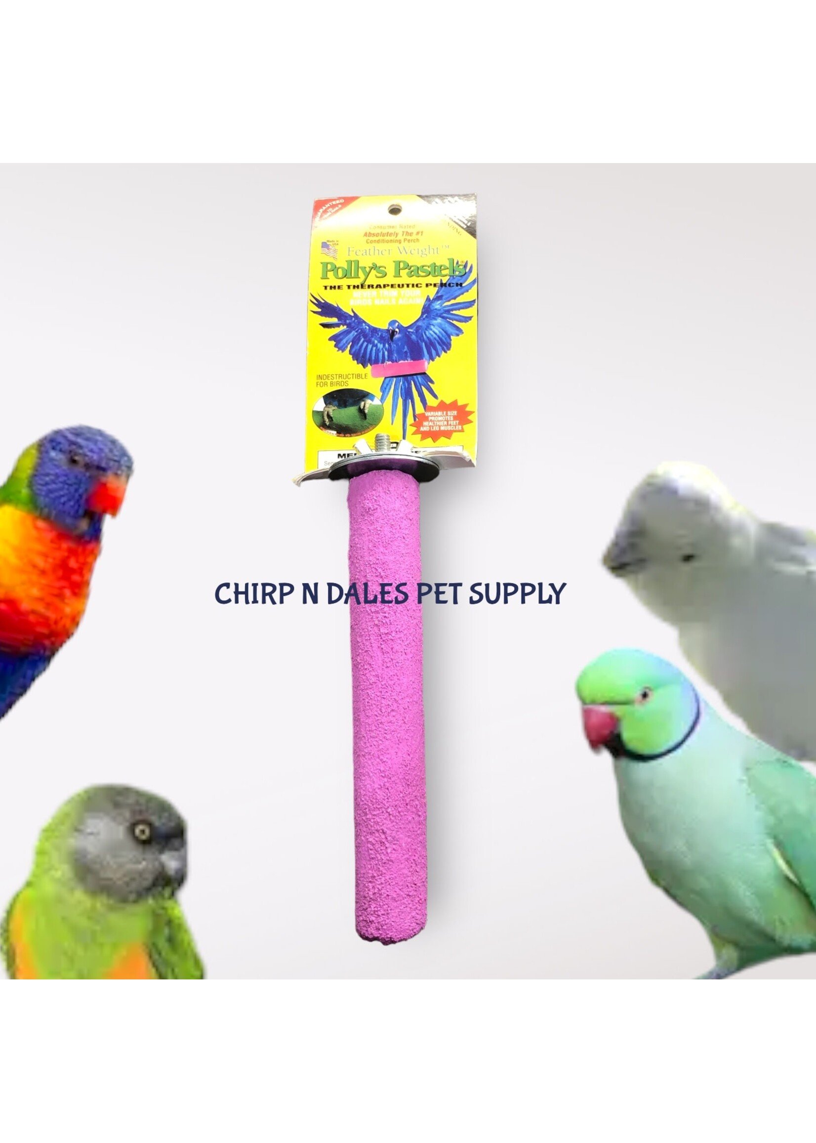 Polly's  Pet Products Polly’s Pastels Therapeutic Perch Medium