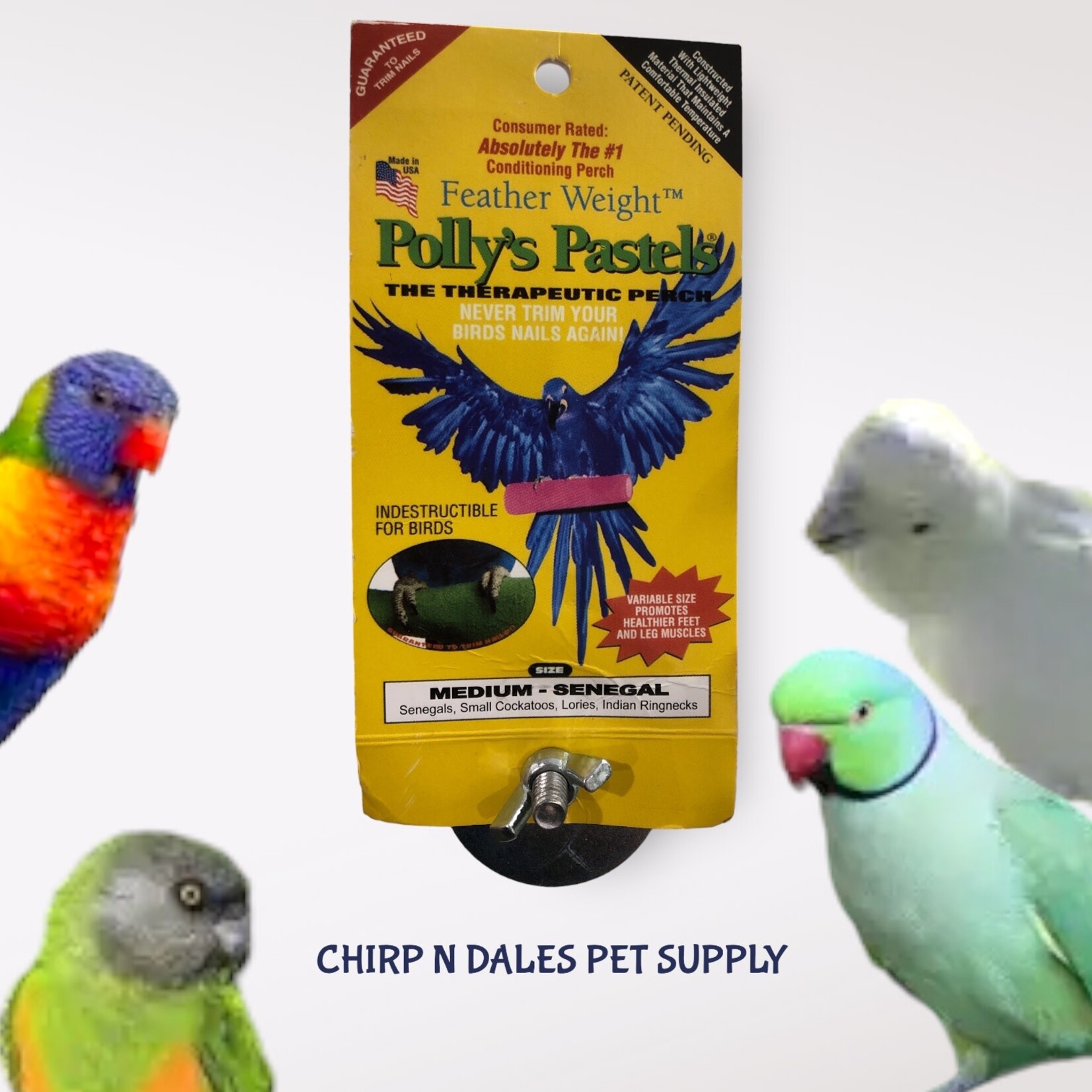 Polly's  Pet Products Polly’s Pastels Therapeutic Perch Medium