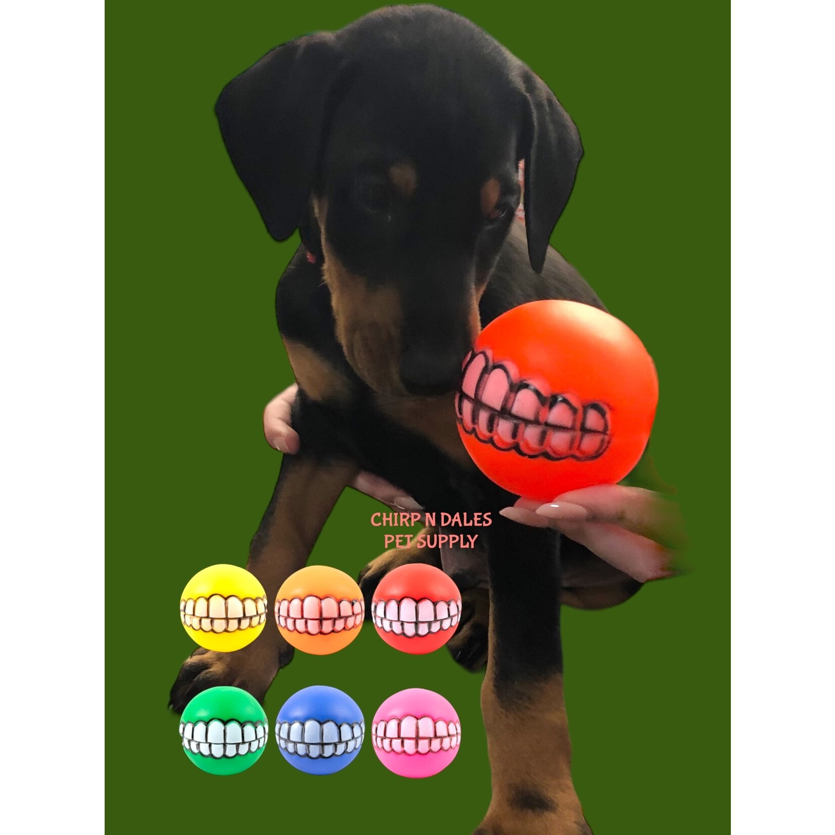 Hemp 4 Tails Tooth Ball Assorted Colors
