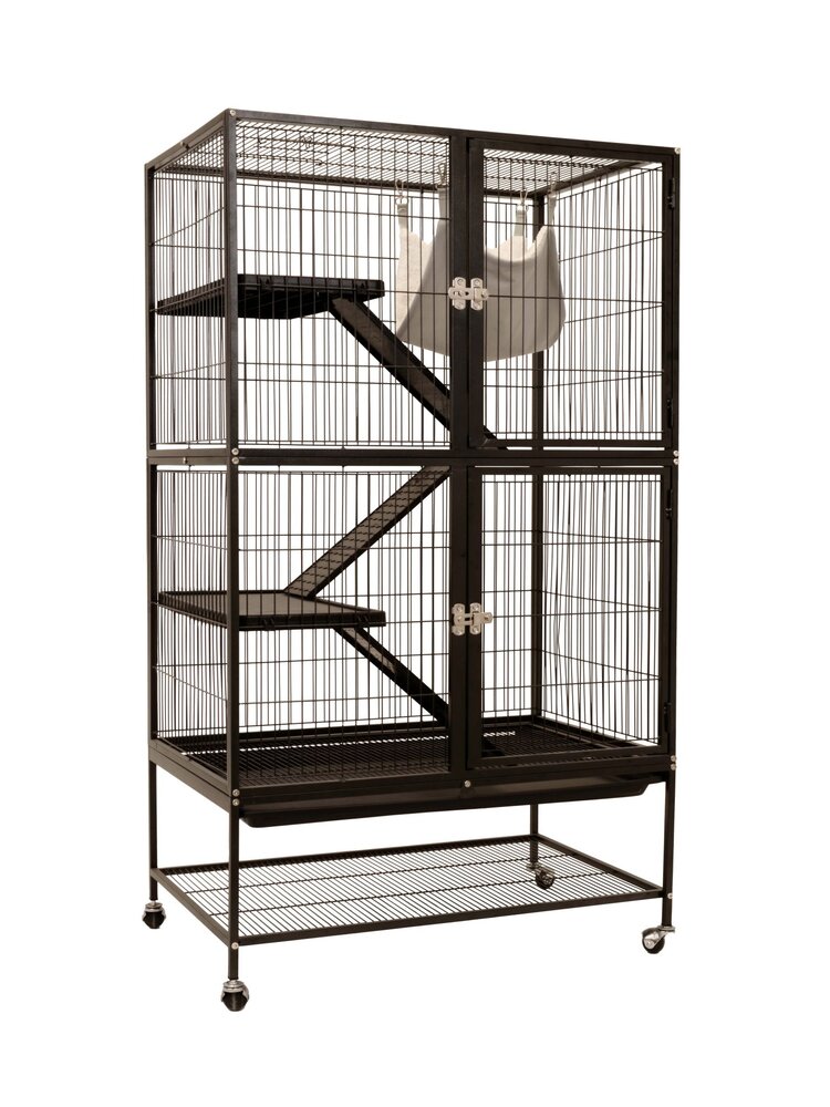 Arthur Arthur Ferret Cage Villa Azura Black (80x54x137cm) (32xx22x54in)
