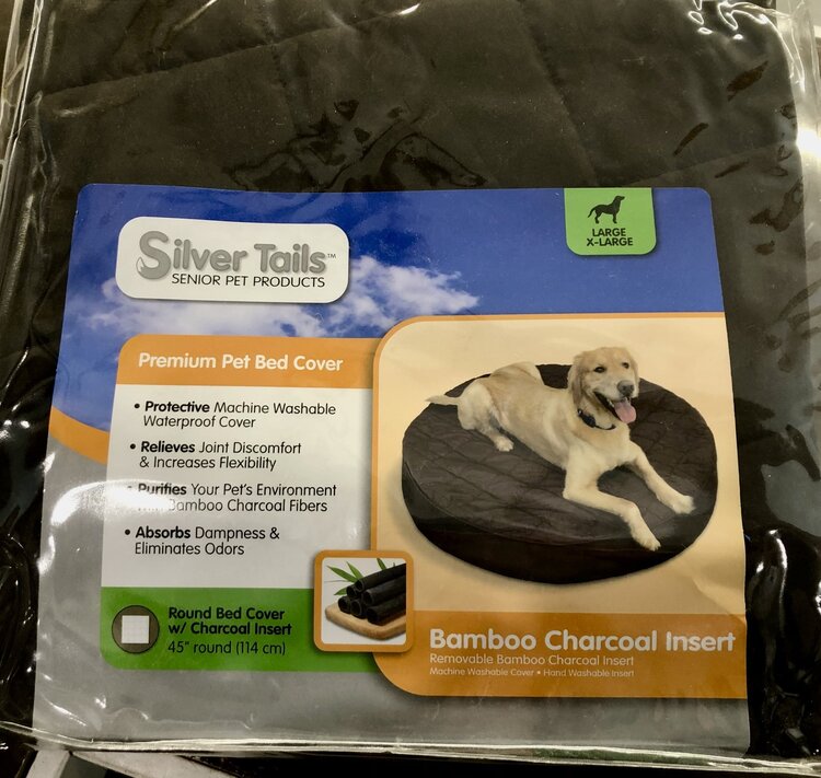 QUAKER PET GROUP SILVER TAILS™ BAMBOO ROUND BED TOPPER LARGE/X-LARGE FOR DOGS