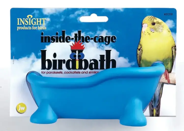 J.W. PET COMPANY JW  Insight  Inside Cage Bird Bath Assorted Colors