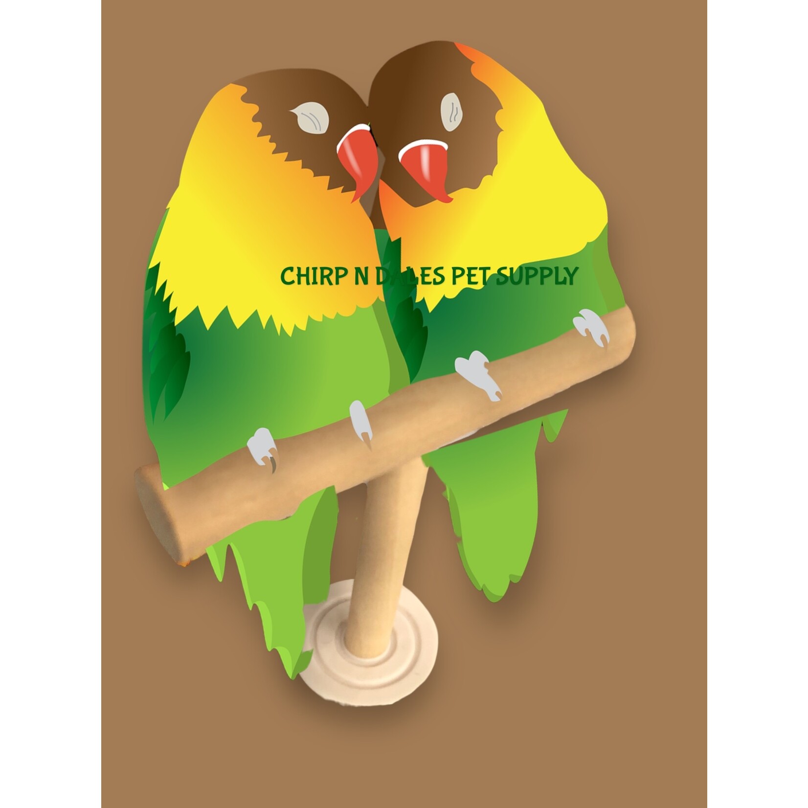 Jolly Jungle Jolly Jungle Wood T-Perch Small  5"x 4"