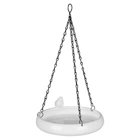 trixie Trixie Hanging Ceramic Bird Bath 500ml White