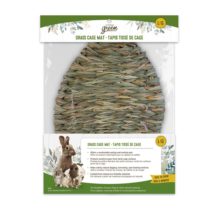 Living World Living World Green Grass Cage Mat - Large - 42 cm L x 28 cm W x 3 cm D (16.5 x 11 x 1 in)