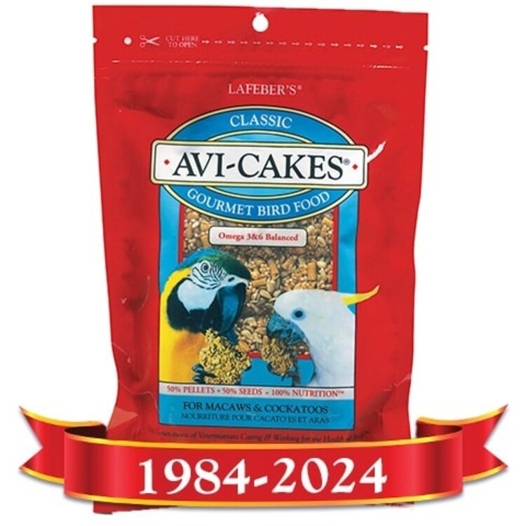 Lafeber's Lafeber Avi-Cakes Classic for Macaws, Cockatoos (1lb)