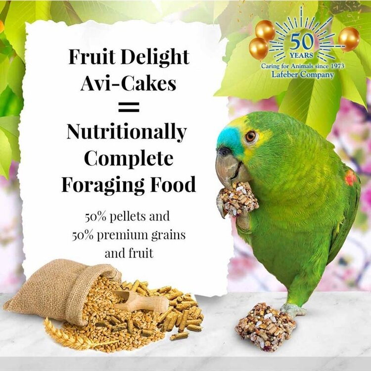 Lafeber's Lafeber Avi-Cakes Fruit Delight for Parrots (8oz)