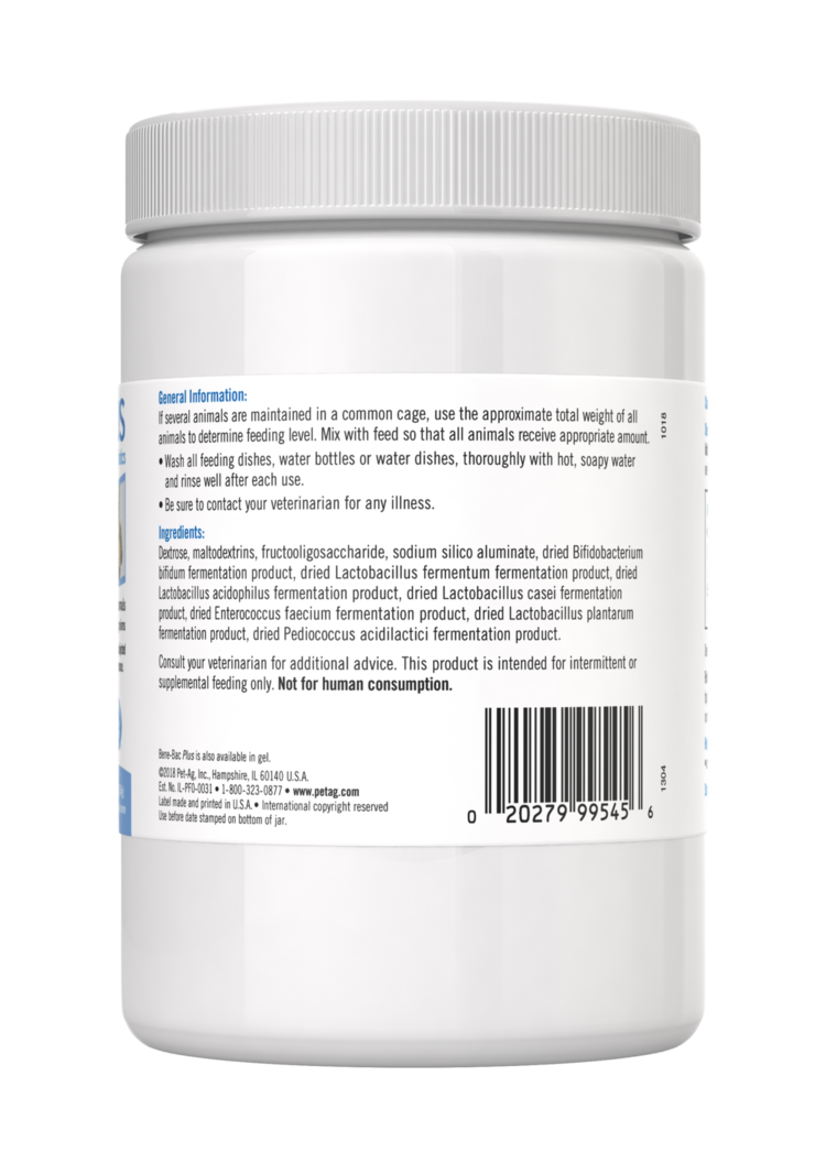 PetAg Bene-Bac Plus Powder 16oz PetAg