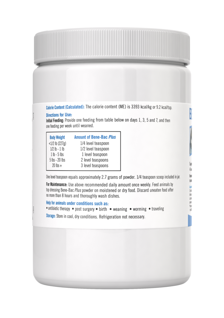 PetAg Bene-Bac Plus Powder 16oz PetAg