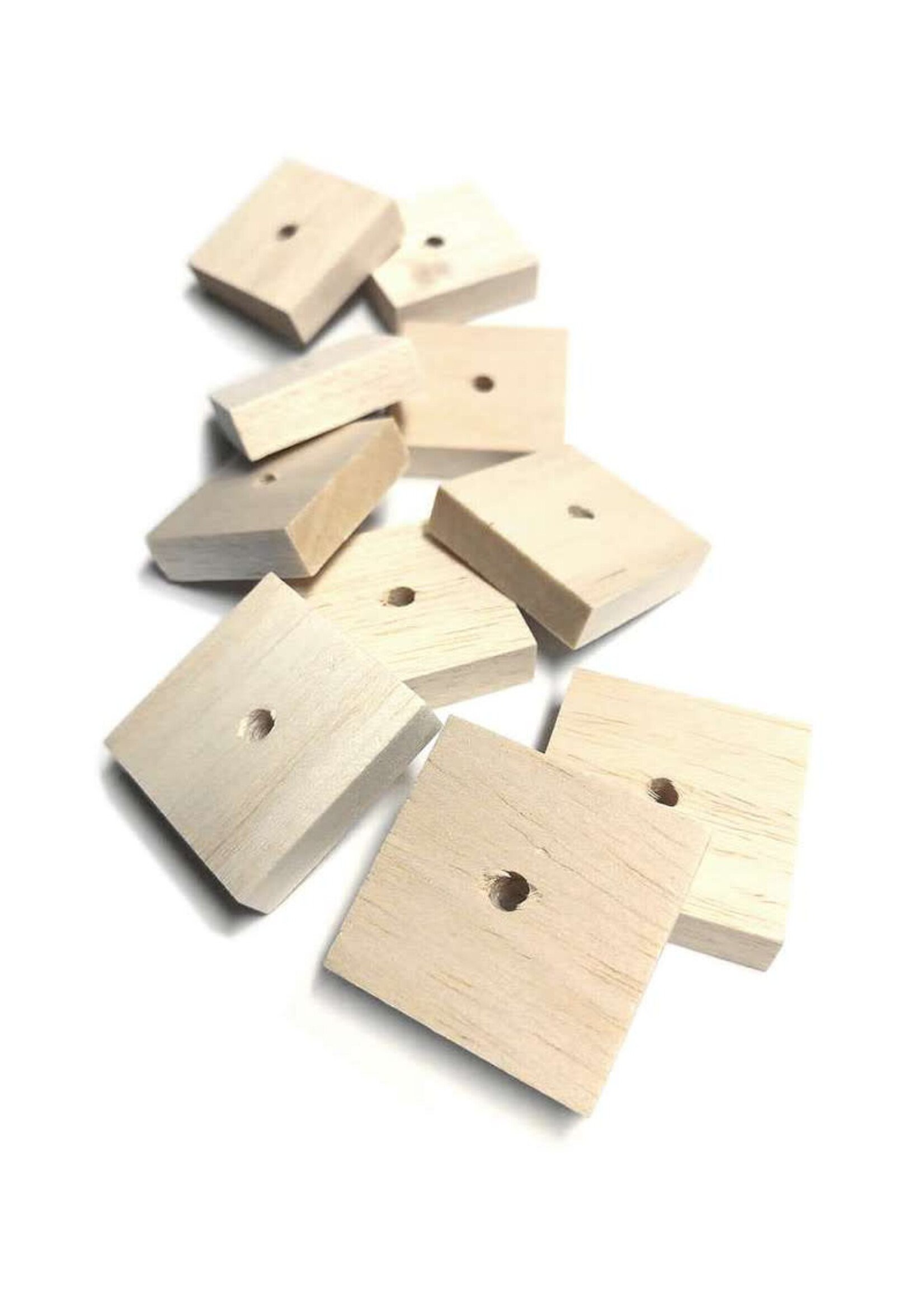 Jolly Jungle Jolly Jungle 2"x2" Natural Balsa Wood Slices (10 pcs)