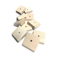 Jolly Jungle Jolly Jungle 2"x2" Natural Balsa Wood Slices  (10 pcs)