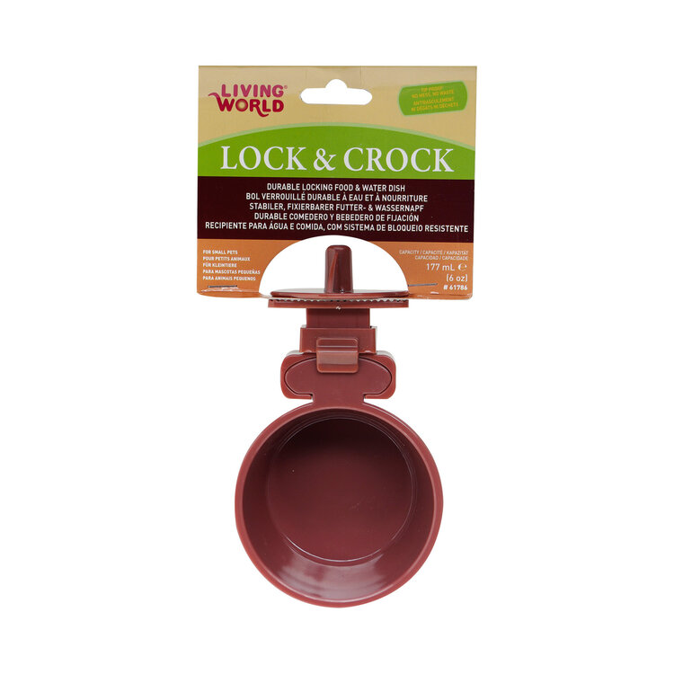 Living World Living World Lock & Crock Dish, 6 oz.