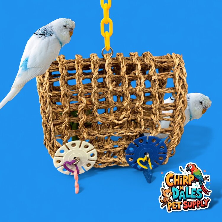 Bonkers Bonkers Seagrass Covered Wagon Small (7x4x6)