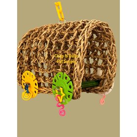 Bonkers Bonkers Seagrass Covered Wagon Small (7x4x6)