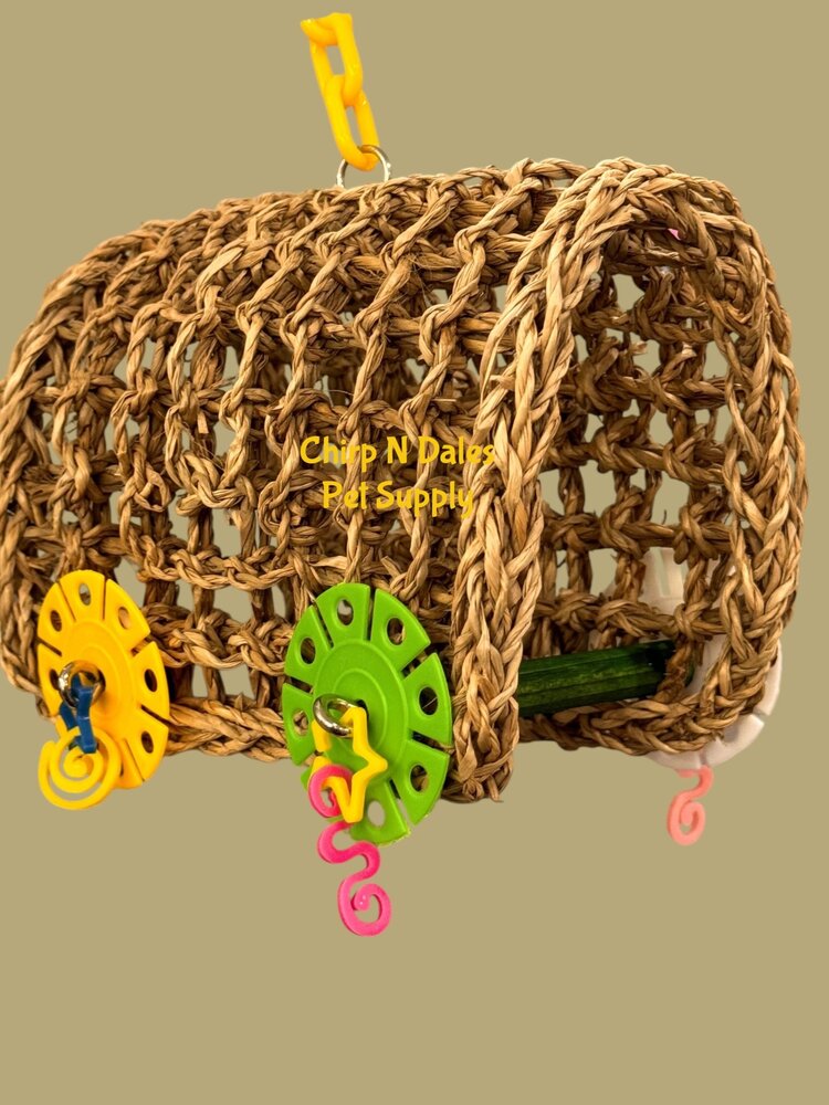 Bonkers Bonkers Seagrass Covered Wagon Small (7x4x6)