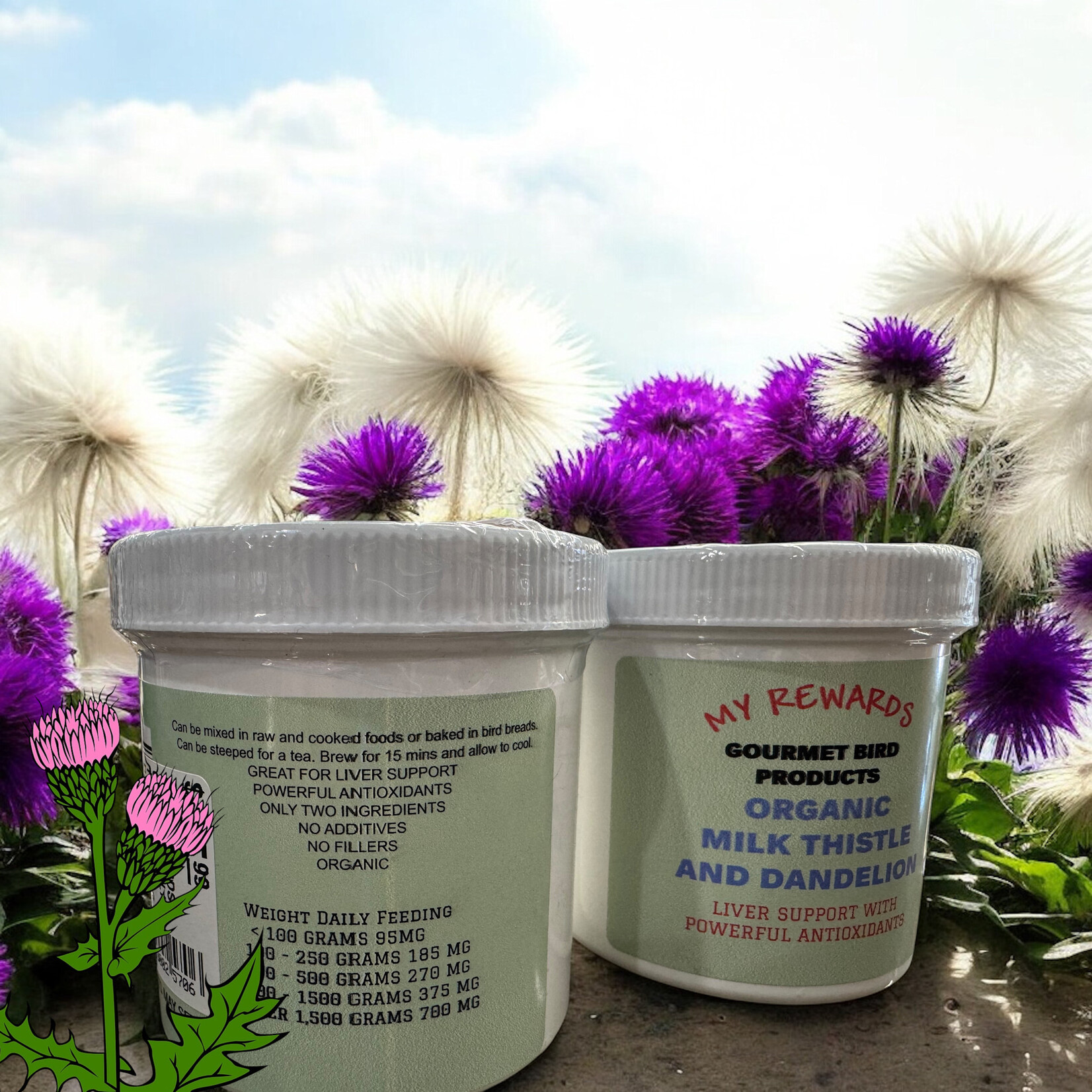 MY REWARDS ORGANIC MILK THISTLE AND DANDELION 90G