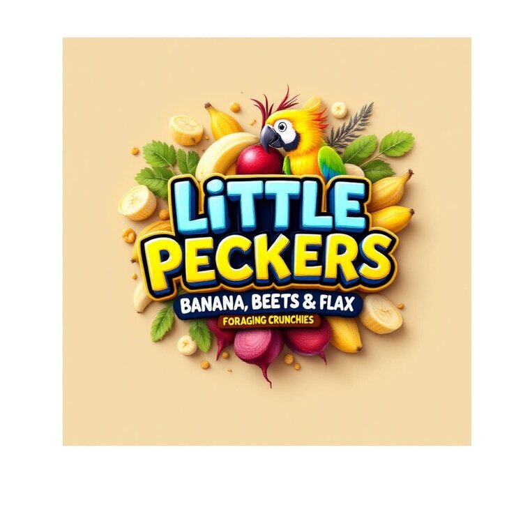 Little Peckers Little Peckers Oven Baked Banana Beet Flax Foraging Crunchies 125g