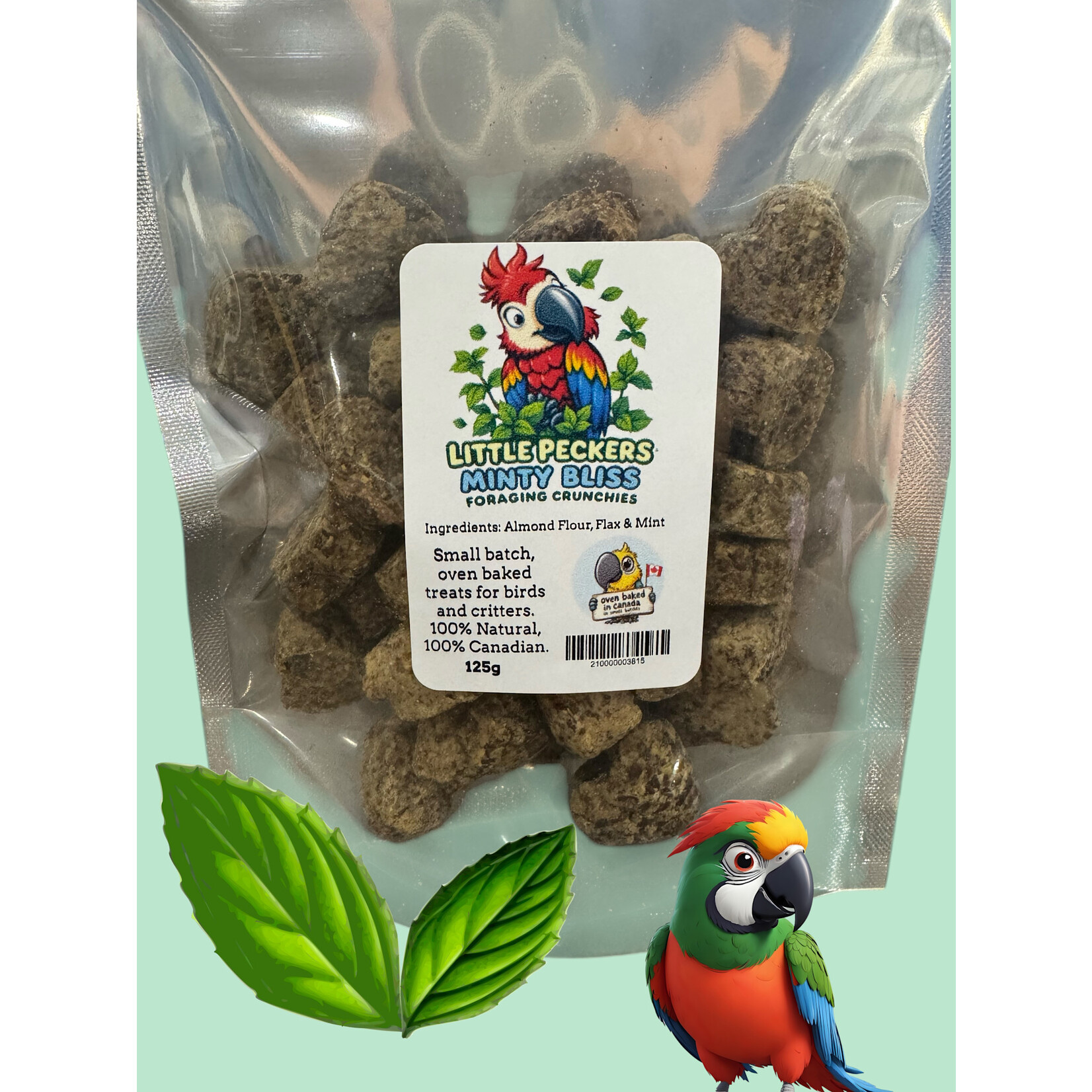 Little Peckers Little Peckers Oven Baked Minty Bliss Foraging Crunchies 125g