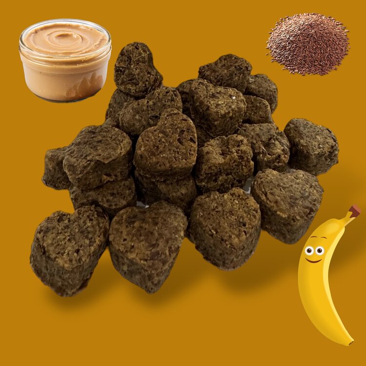 Little Peckers Little Peckers Oven Baked Peanut Butter & Banana Flax Foraging Crunchies 125g