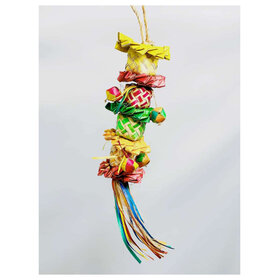 Glitter Pets Palm Flower Tower Shredding Toy 3" x 3" x 12"