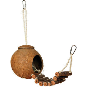 Glitter Pets NATURAL COCONUT HIDEAWAY  WITH LADDER