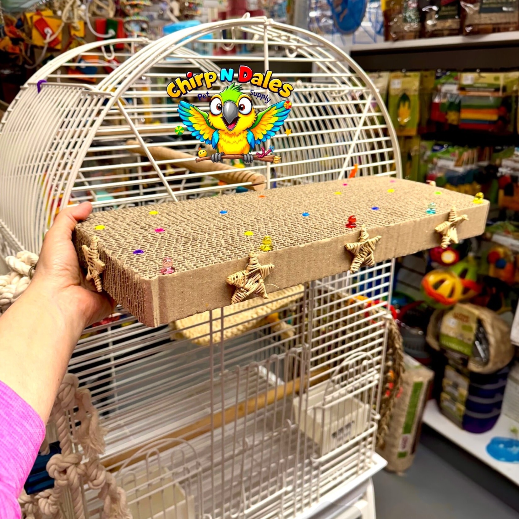 Bonkers Bonkers Jumbo Corrugated Platform Perch 19 x 7.5”