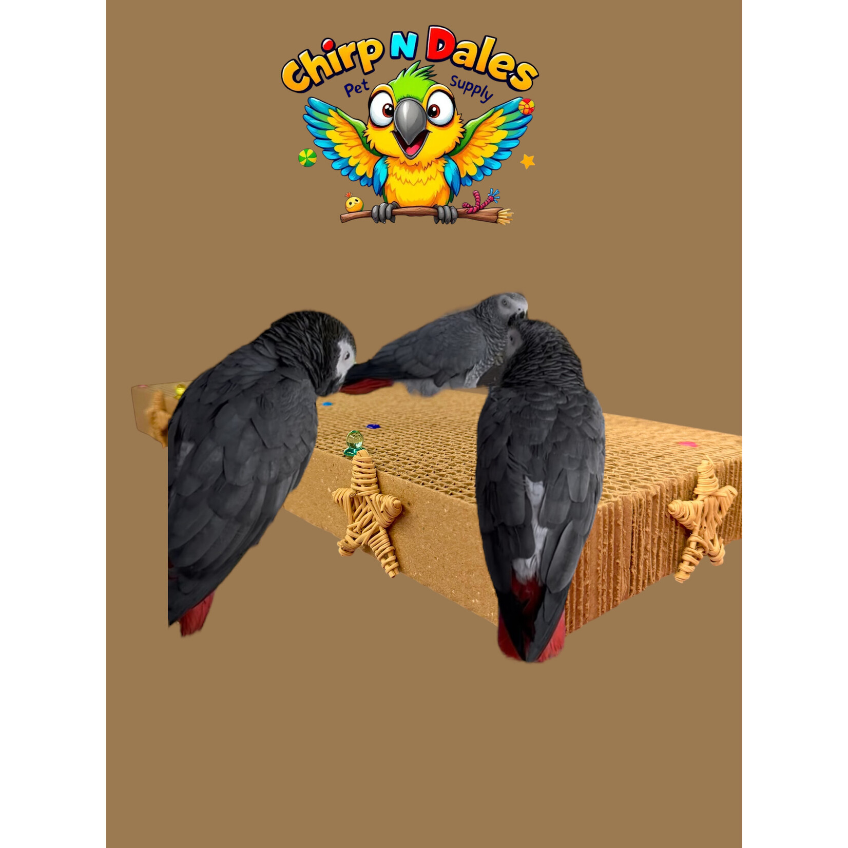 Bonkers Bonkers Jumbo Corrugated Platform Perch 19 x 7.5”