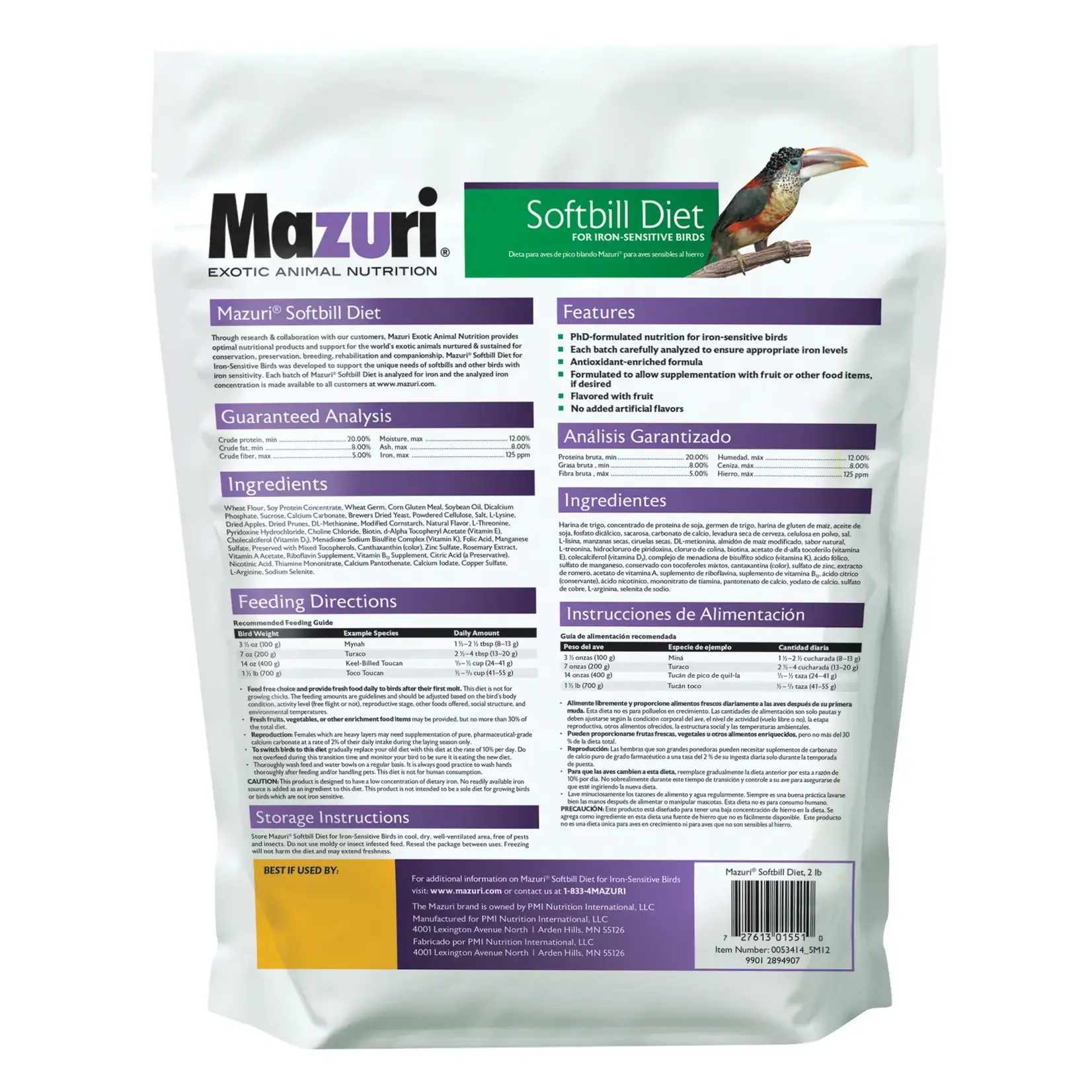 Mazuri Mazuri® Softbill Diet 2lb