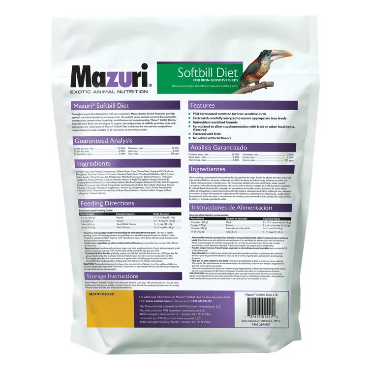 Mazuri Mazuri® Softbill Diet 2lb