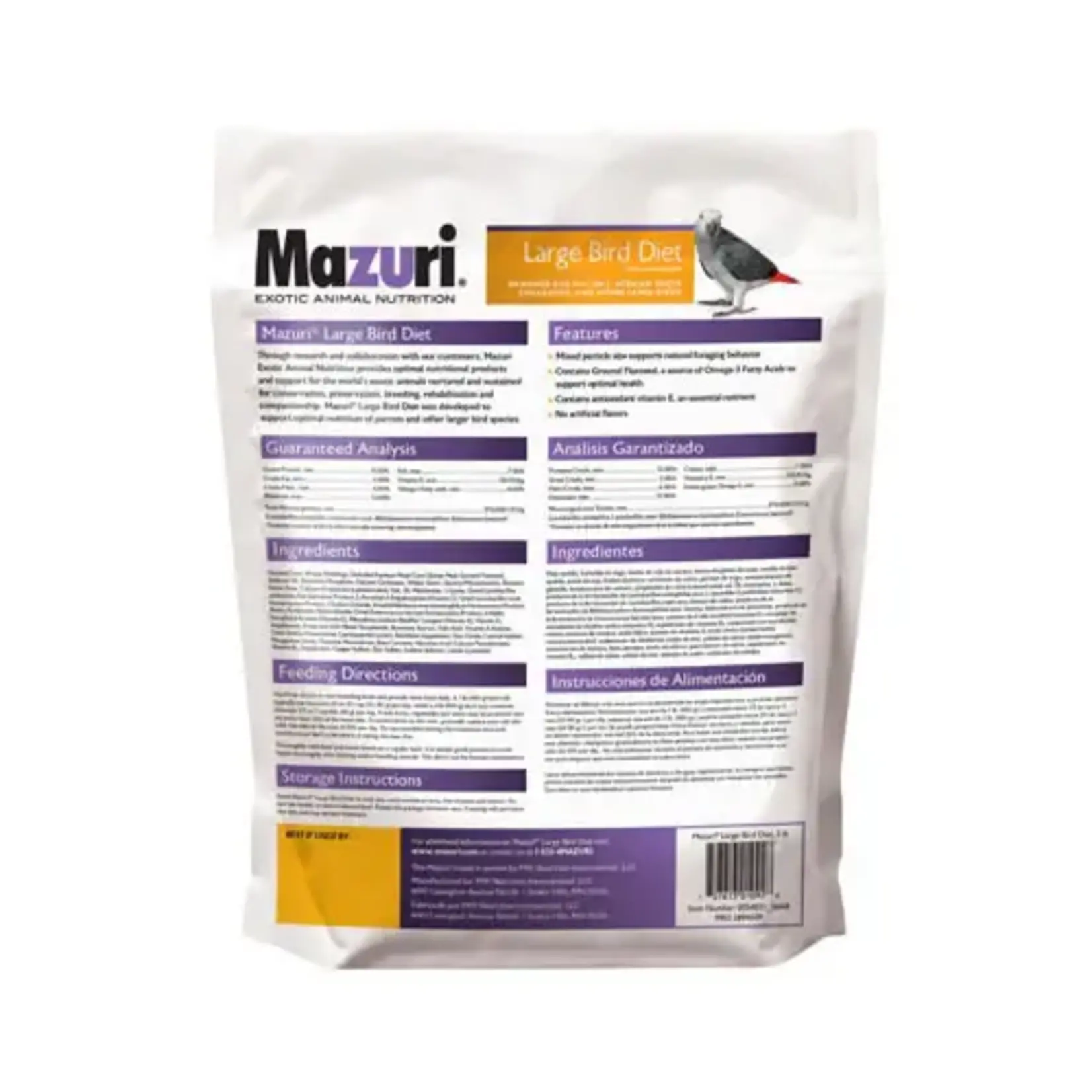 Mazuri Mazuri® Large Bird Diet 3lb