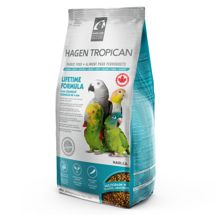 Hari Tropican Lifetime Granules for Parrots,  4mm 4 lbs 80531