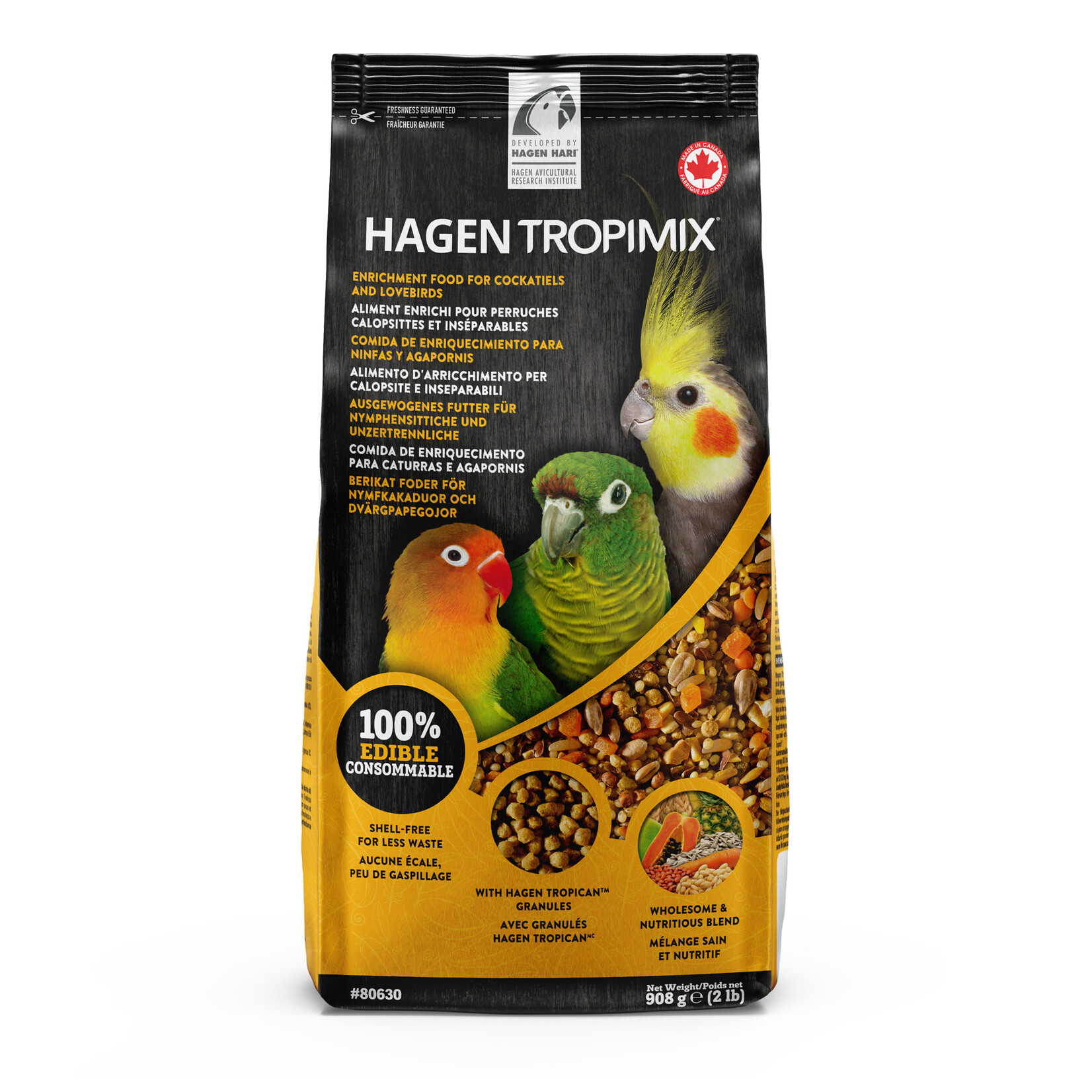 Hari Tropimix Lovebird/Cockatiel Premium Formula, 2 lb, 80630