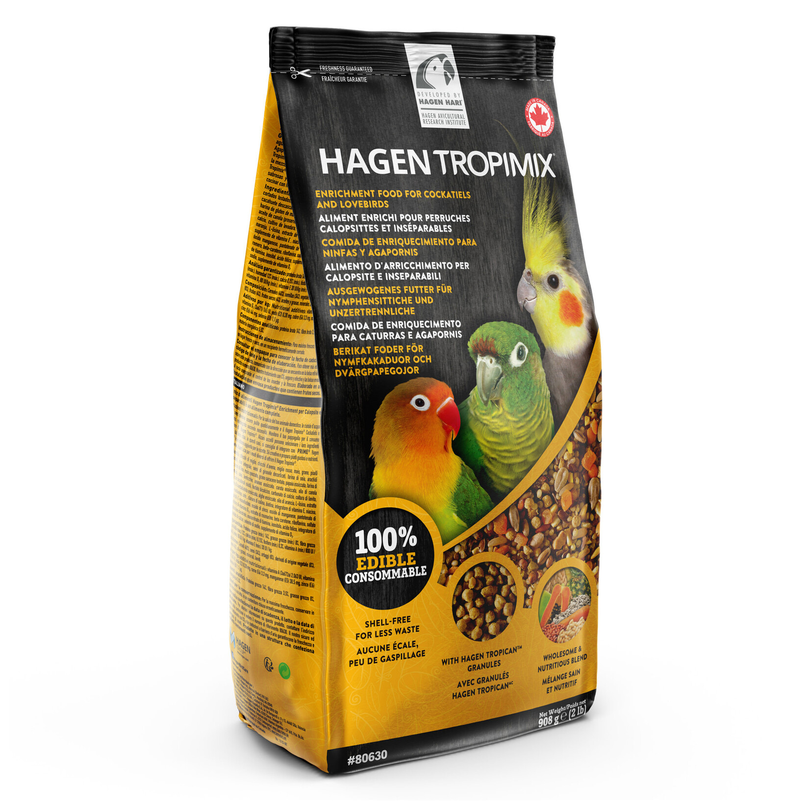 Hari Tropimix Lovebird/Cockatiel Premium Formula, 2 lb, 80630