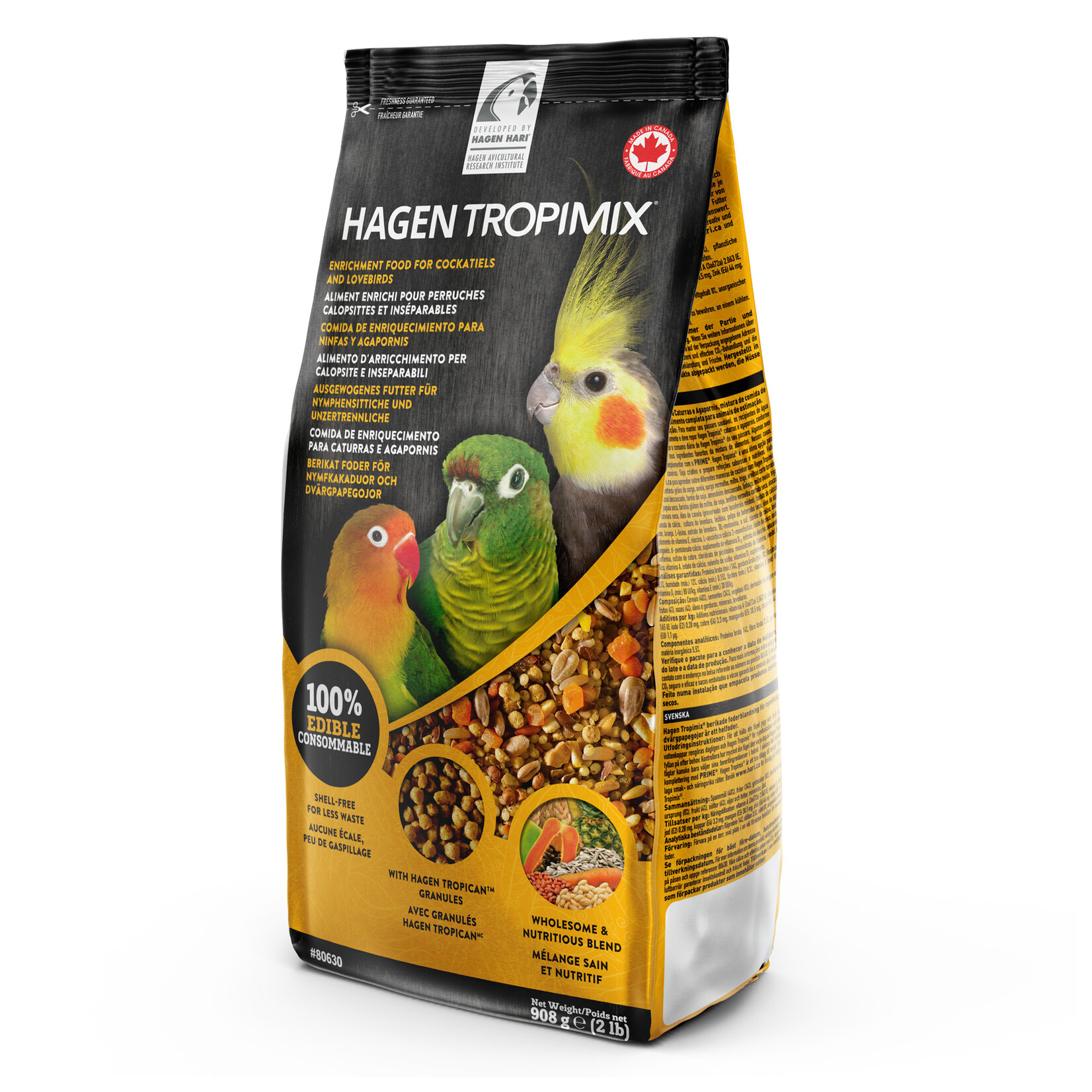 Hari Tropimix Lovebird/Cockatiel Premium Formula, 2 lb, 80630