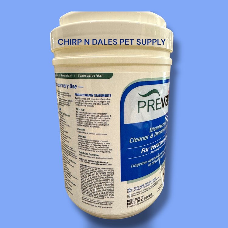 Virox Prevail™ Vet Grade Avian Disinfectant Wipes (160/PK)