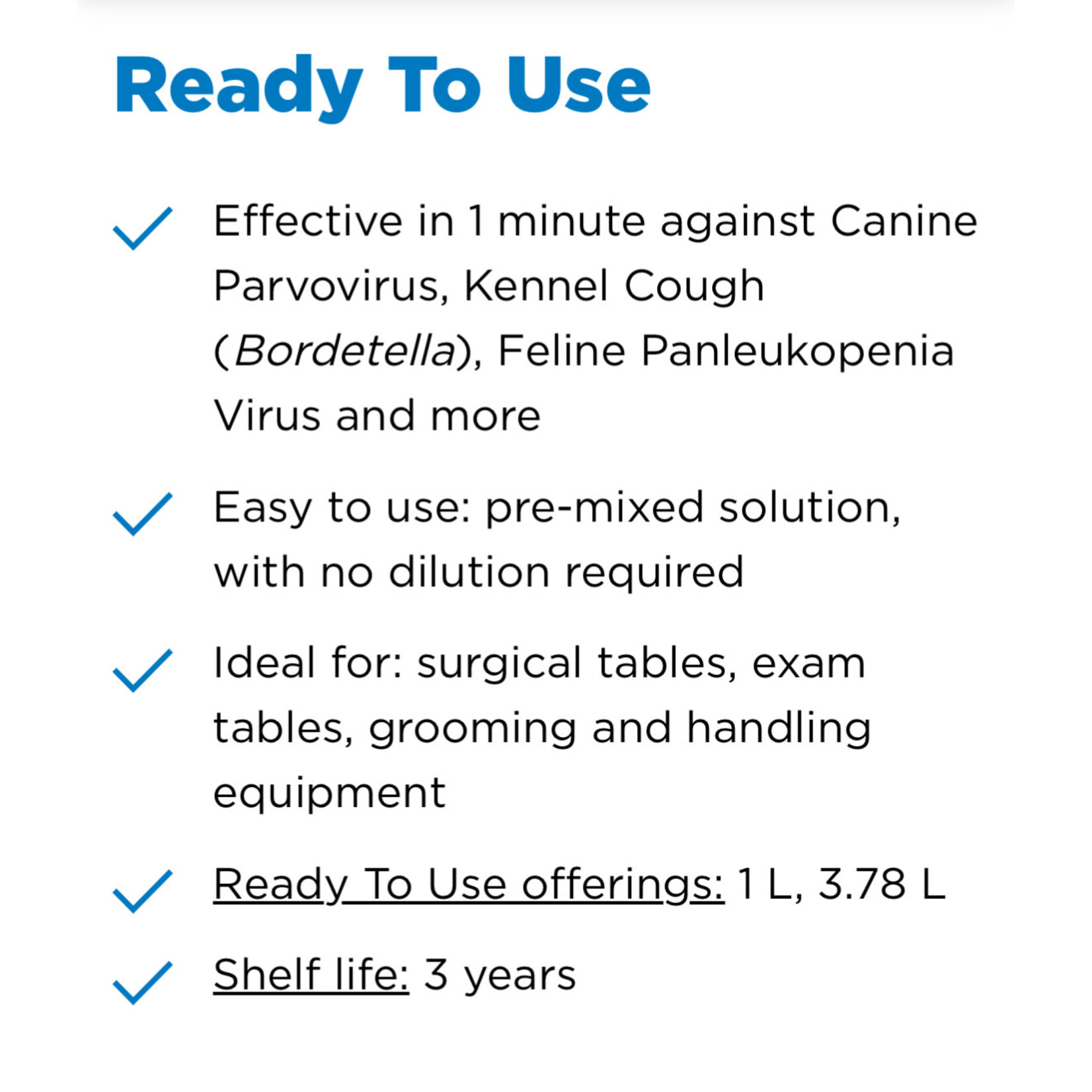 Virox Prevail Vet Grade Avian Disinfectant, Ready to Use 1L