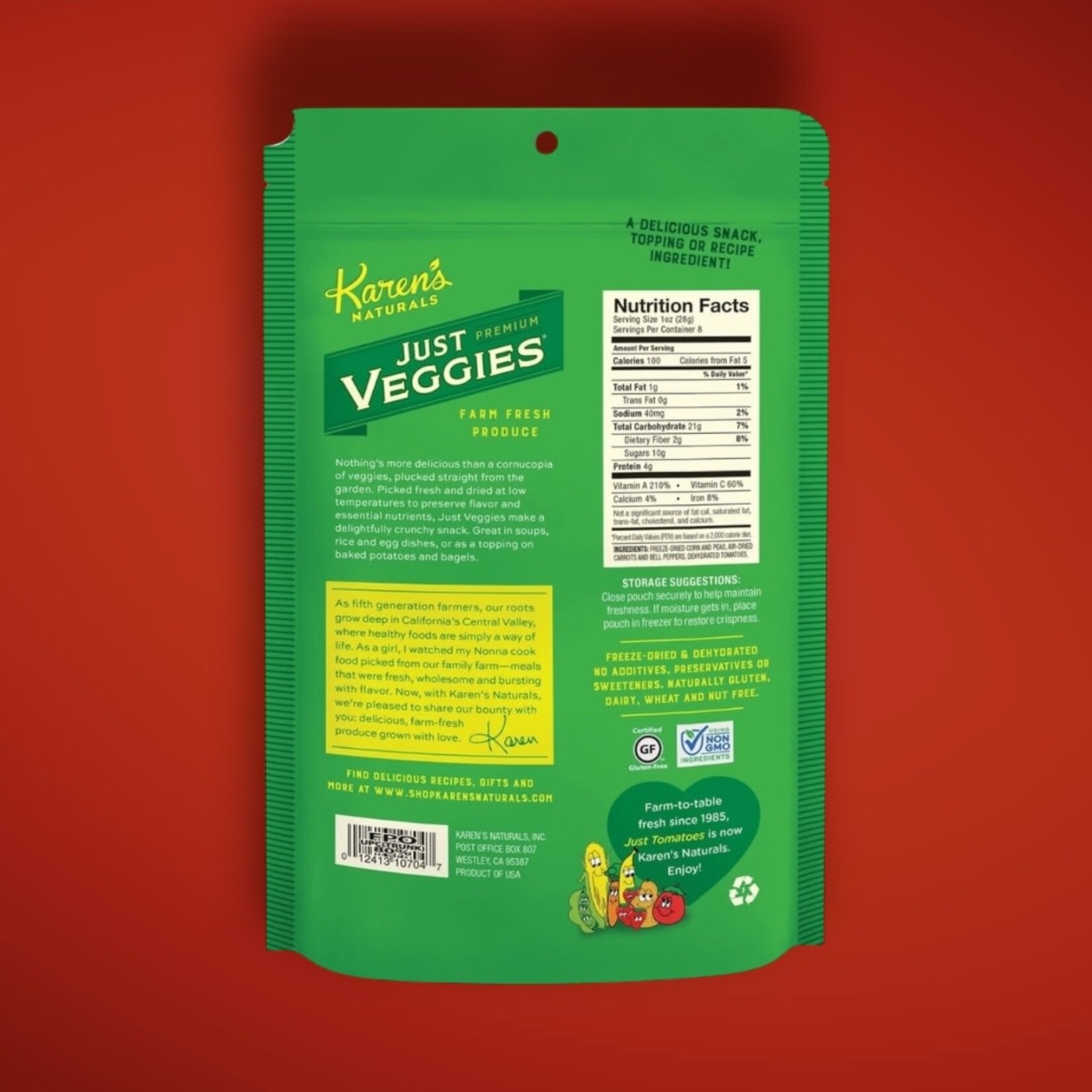 Karen's Naturals Karen's  Naturals Just Veggies 4 oz