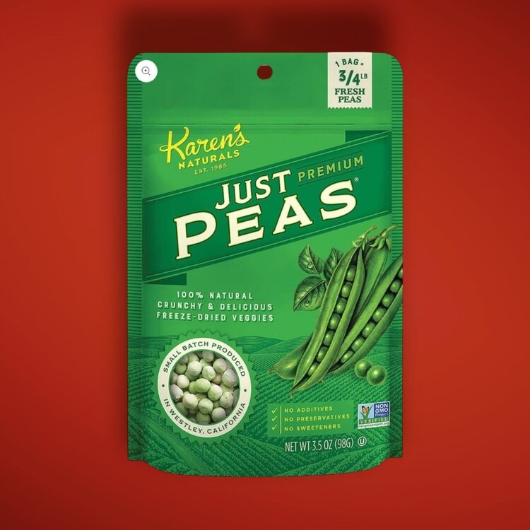 Karen's Naturals Karen's  Naturals Just Peas 3.5 oz