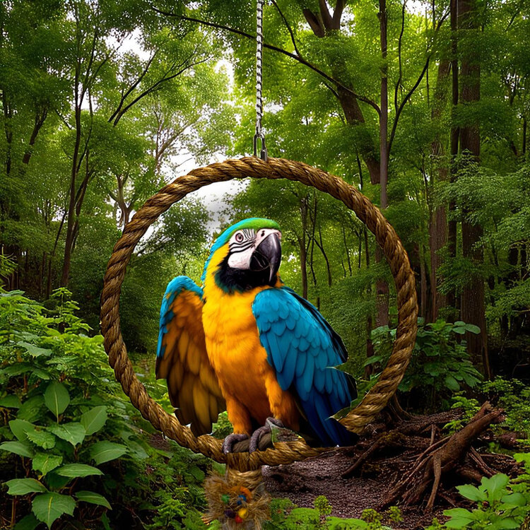 Bonkers Bonkers Natural Manila Swing Large 15”