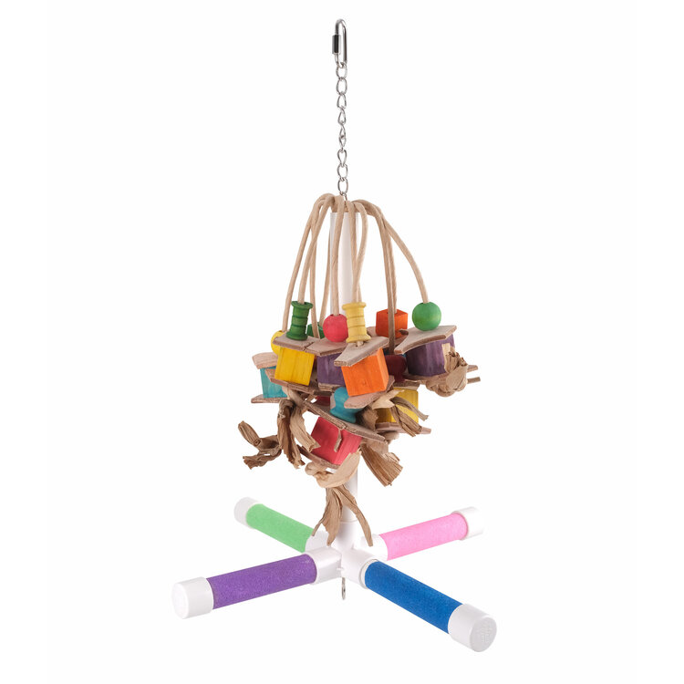 Hari HARI ACTIVE.PLAY - 4-Way Perch Swing & Toy - 36.8 cm x 34.3 cm (14.5 x 13.5 in)